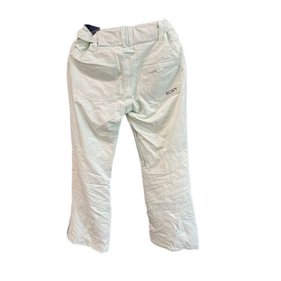 Roxy Womens White Dri Flight Technology Insulated Snow Pants Size Large NWT - Picture 1 of 15